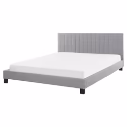 Bed Fabric POITIERS 160 x 200 cm (EU King Size) Light Grey