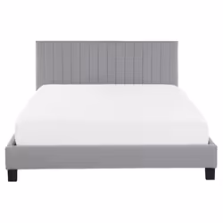 Bed Fabric POITIERS 160 x 200 cm (EU King Size) Light Grey