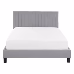 Bed Fabric POITIERS 140 x 200 cm (EU Double) Light Grey
