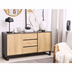 2 Door Sideboard ELDA Brown/ Black