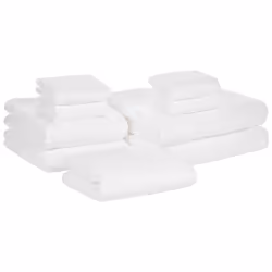 Set of 9 Towels ATAI Cotton White