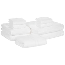 Set of 9 Towels ATAI Cotton White