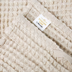 Set of 9 Cotton Towels Beige AREORA