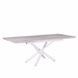 Extending Dining Table MOIRA White 160/200 cm 90 cm