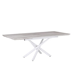 Extending Dining Table MOIRA White 160/200 cm 90 cm