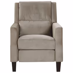 Recliner Chair EGERSUND Velvet Taupe