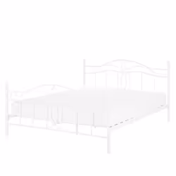 Bed Metal ANTLIA 140 x 200 cm (EU Double) White