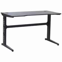 Gaming Desk DEXTER Black 120 cm 60 cm RGB LED