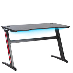 Gaming Desk DARFUR Black 120 cm 60 cm RGB LED