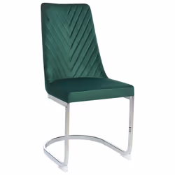 Set of 2 Dining Chairs ALTOONA Velvet Emerald Green - Additional view 4