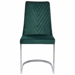 Set of 2 Dining Chairs ALTOONA Velvet Emerald Green - Additional view 5