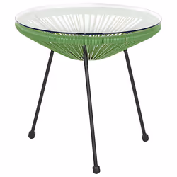 Bistro Set ACAPULCO II PE Rattan Green