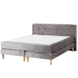 Divan Bed Velvet MARQUISE 160 x 200 cm (EU King Size) Grey