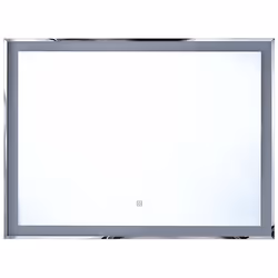 LED Bathroom Mirror ARGENS 90 cm 70 cm Silver