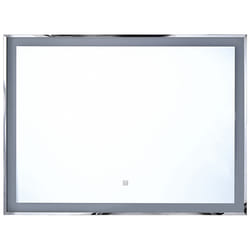 LED Bathroom Mirror ARGENS 90 cm 70 cm Silver