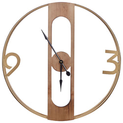 Wall Clock MULHOUSE 50 cm Brown