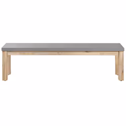 Garden Bench OSTUNI 160 cm Concrete Grey