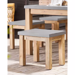 Garden Chair OSTUNI Concrete Grey