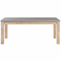 Garden Dining Set with Stools 6 Seater OSTUNI Concrete Grey