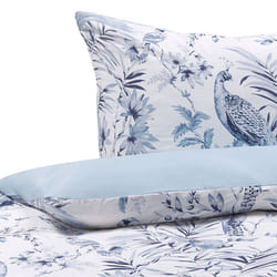 Duvet Cover Set BALLARD Sateen Cotton 135 x 200 cm Blue