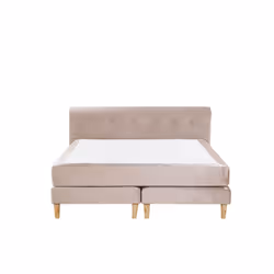 Velvet EU Super King Size Divan Bed Beige MARQUISE