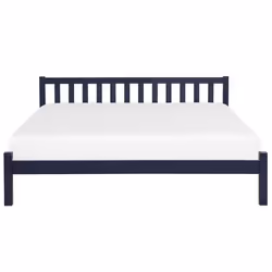 Bed Pine Wood FLORAC 140 x 200 cm (EU Double) Navy Blue - Additional view 4