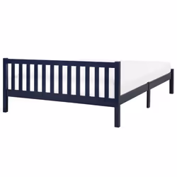 Bed Pine Wood FLORAC 140 x 200 cm (EU Double) Navy Blue - Additional view 5