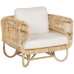 Garden Armchair DOLCEDO Rattan Natural