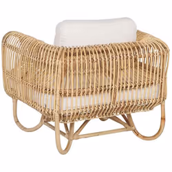 Garden Armchair DOLCEDO Rattan Natural