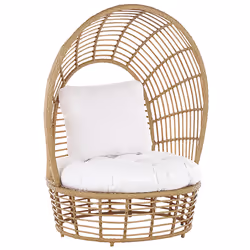 Garden Armchair LIDO Rattan Beige
