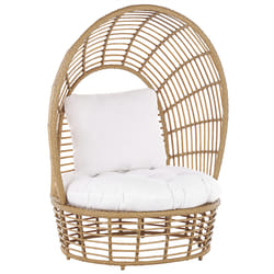 Garden Armchair LIDO Rattan Beige