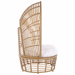 Garden Armchair LIDO Rattan Beige