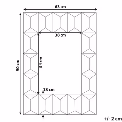 Wall Mirror HIZOTE 63 cm 90 cm Wood Brown