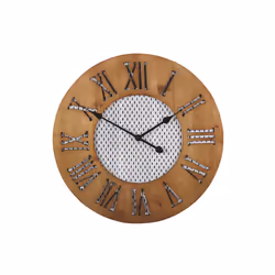 Wall Clock Ã¸ 60 cm Dark Wood CUILCO