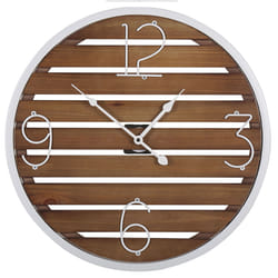 Wall Clock ARRIAGA 50 cm Wood Dark Brown