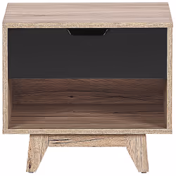 1 Drawer Bedside Table SPENCER Black