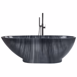 Freestanding Bathtub RIOJA 1700 x 800 mm Black Marble