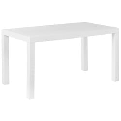 Garden Dining Table FOSSANO 140 cm 80 cm White