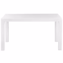 Garden Dining Table FOSSANO 140 cm 80 cm White