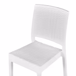 Set of 2 Garden Chairs FOSSANO Synthetic Material White - Additional view 4