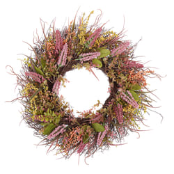 Decorative Wreath Ã¸ 50 cm Pink and Green GUANCHA