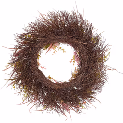 Decorative Wreath Ã¸ 50 cm Pink and Green GUANCHA