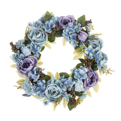 Door Wreath Ã¸ 50 cm Blue GALDAR