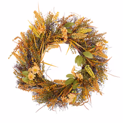 Decorative Wreath Ã¸ 50 cm Orange and Green ADEJE