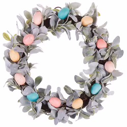 Decorative Easter Wreath Ã¸ 50 cm Multicolour LAJARES
