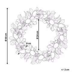 Decorative Easter Wreath Ã¸ 50 cm Multicolour LAJARES