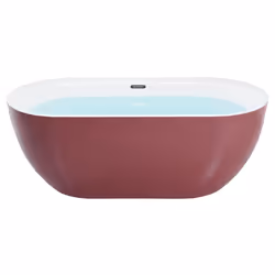 Freestanding Bathtub CARRERA 1700 x 800 mm Burgundy