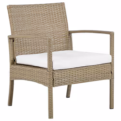 4 Seater PE Rattan Garden Sofa Set Light Brown MARSALA - Additional view 4