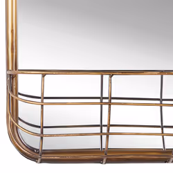 Wall Mirror MACON 40 cm 80 cm Metal Gold