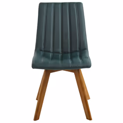 Set of 2 Dining Chairs CALGARY Dark Green